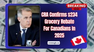 CRA Confirms $234 Grocery Rebate For Canadians In 2025 – Who’s Eligible?