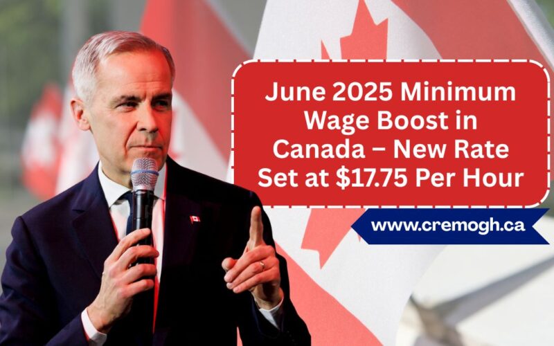 June 2025 Minimum Wage Boost in Canada – New Rate Set at $17.75 Per Hour